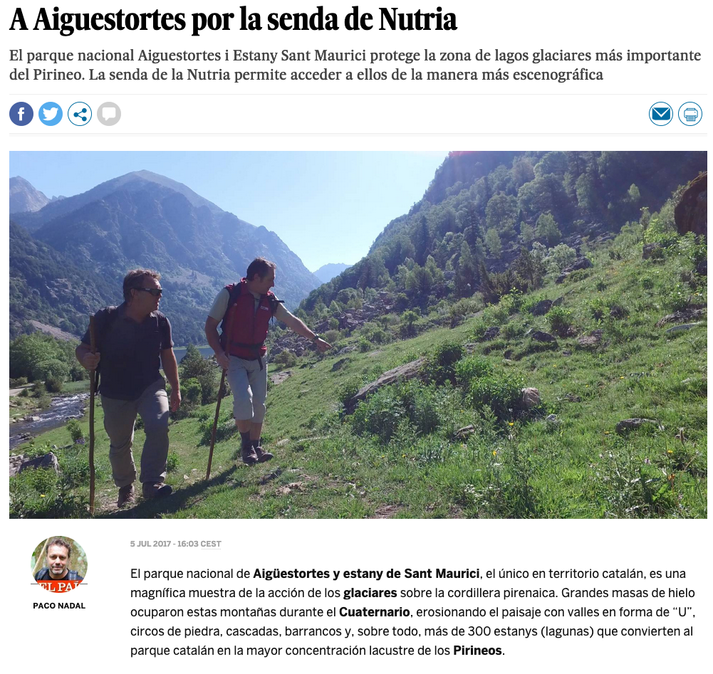 A Aiguestortes por la senda de Nutria