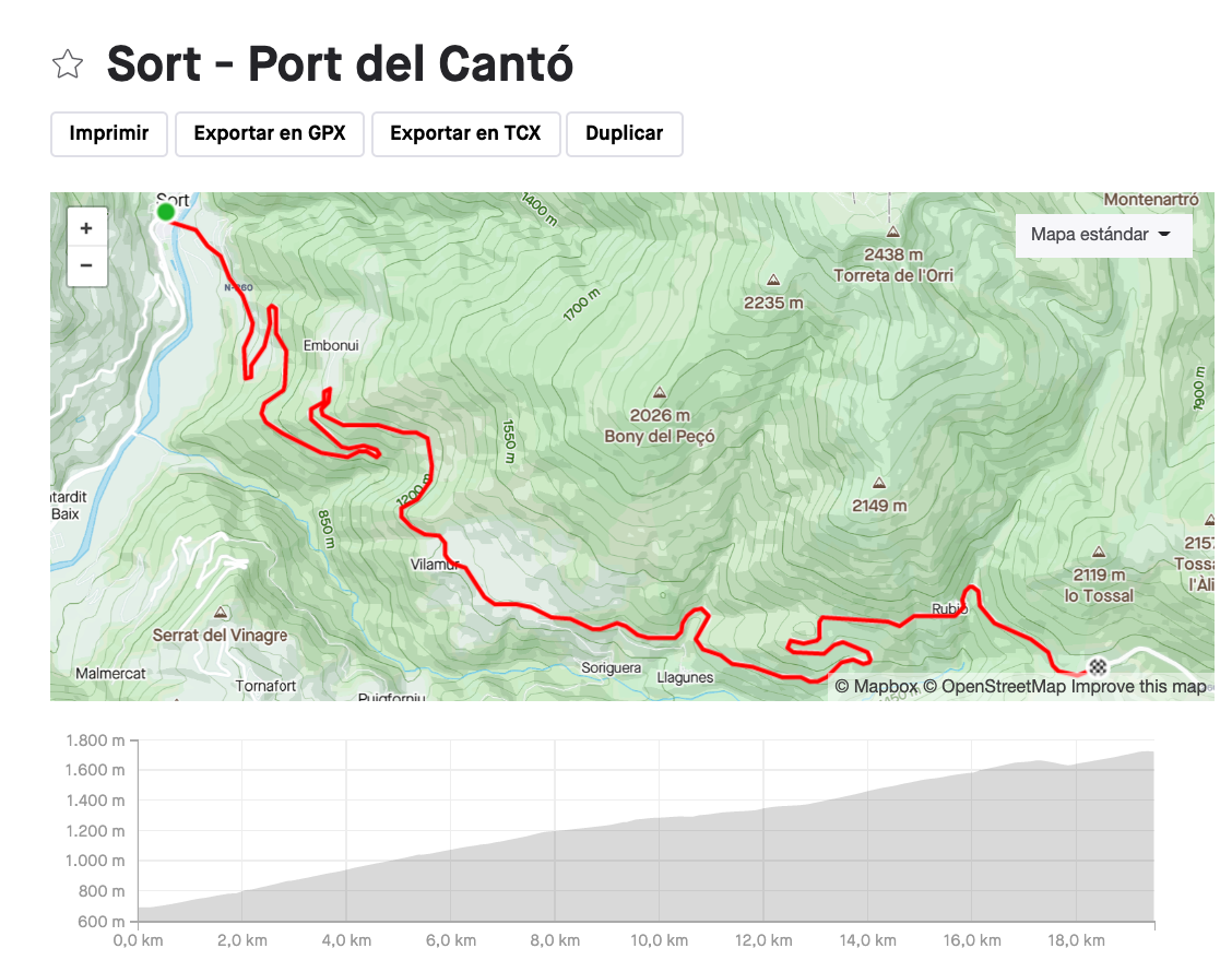 Sort - Port del Cantó