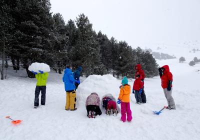 Construire des igloos pirineus de catalunya