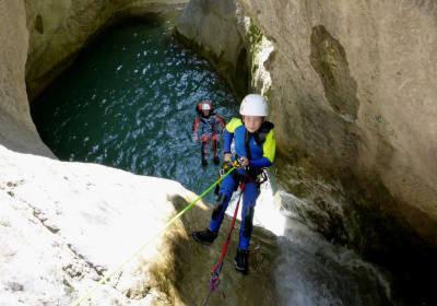 Canyoning in the Collegats gorge