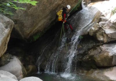 Canyoning as a family in the Gurn gorge