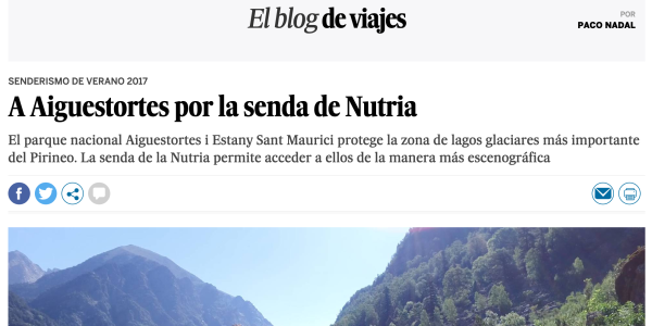 A Aiguestortes por la senda de Nutria