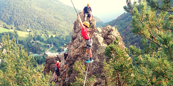 Via ferrada Roca de la Creu Ribes de Freser Pirineus Catalans Catalunya